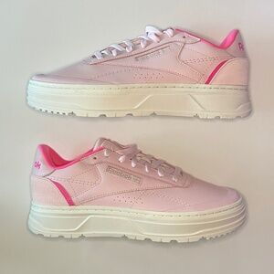 Reebok Double Geo Platform Sneaker (Light Pink) -Women's Size 11